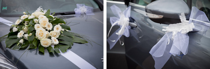 mariage décoration voiture